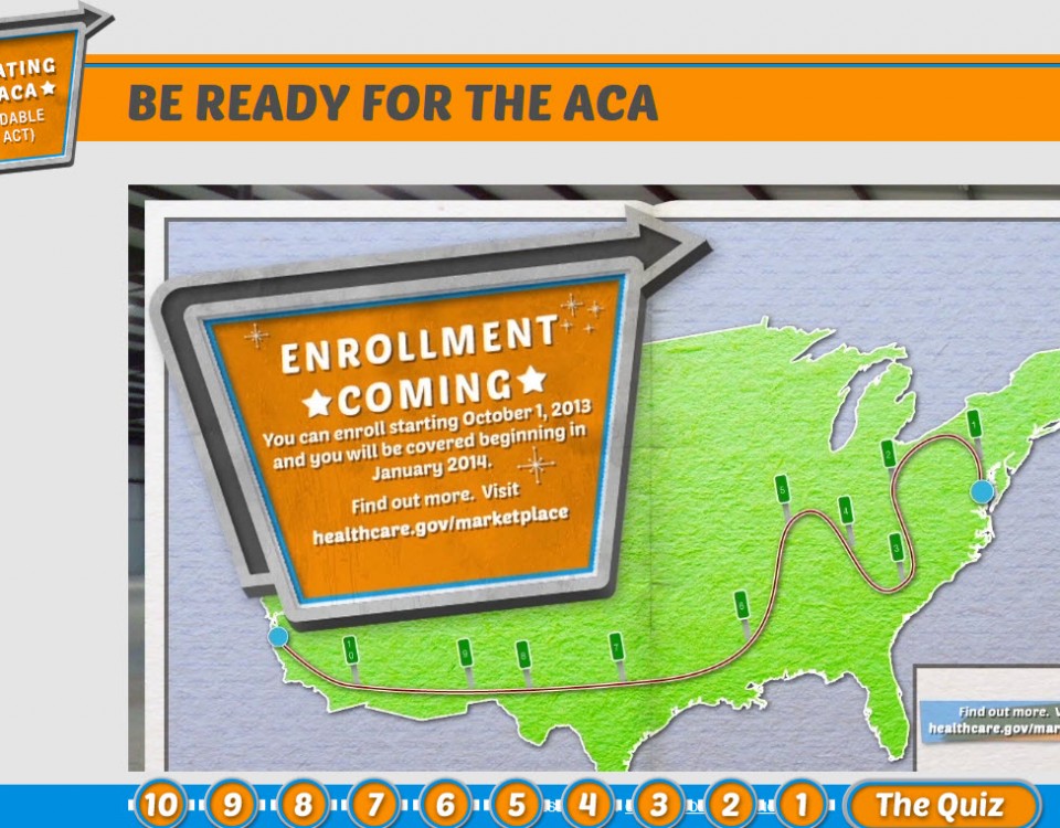 Screen shot of video short on how to get ready for the ACA