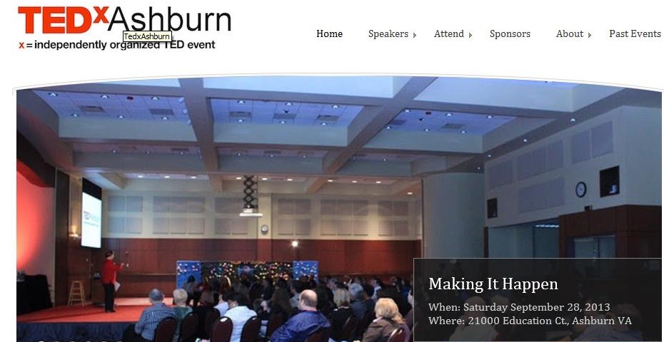 Presentation at TEDx Ashburn